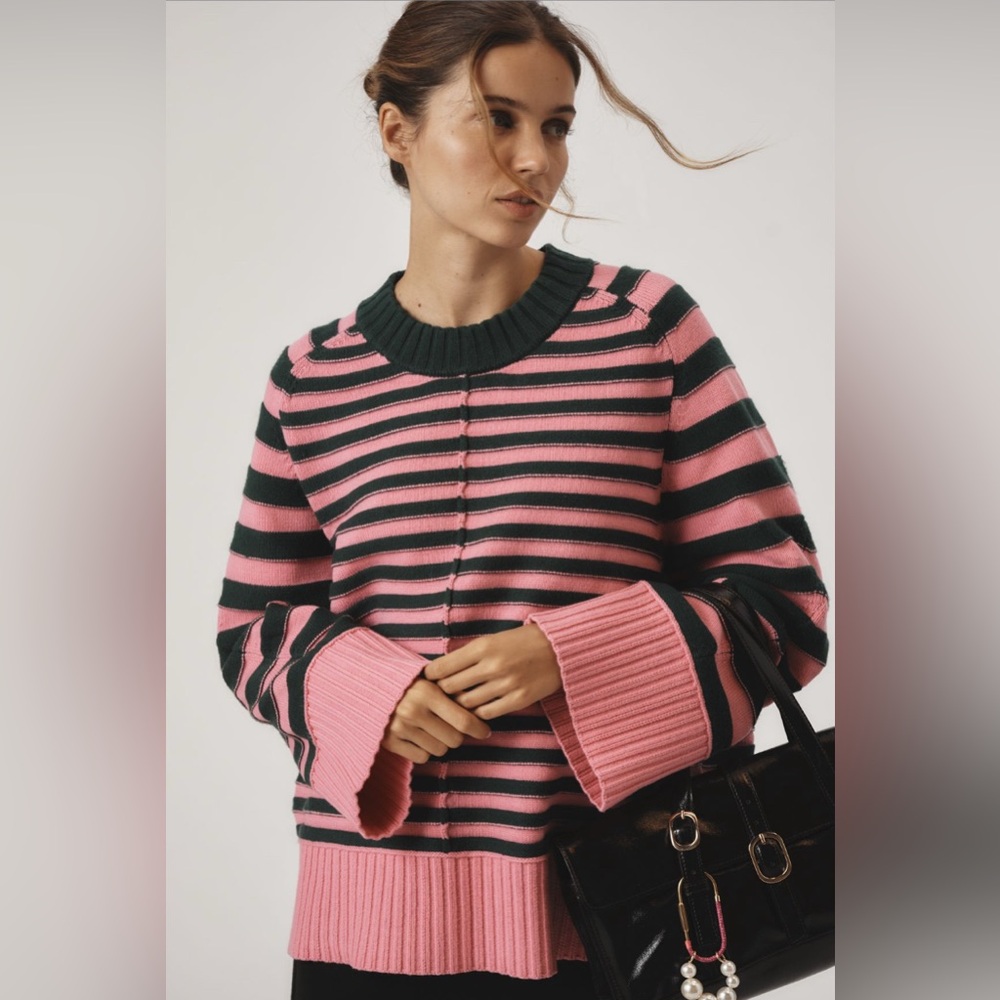 ✨ Anthropologie Chandler Crew-Neck Relaxed Pullover Sweater Sz XLP